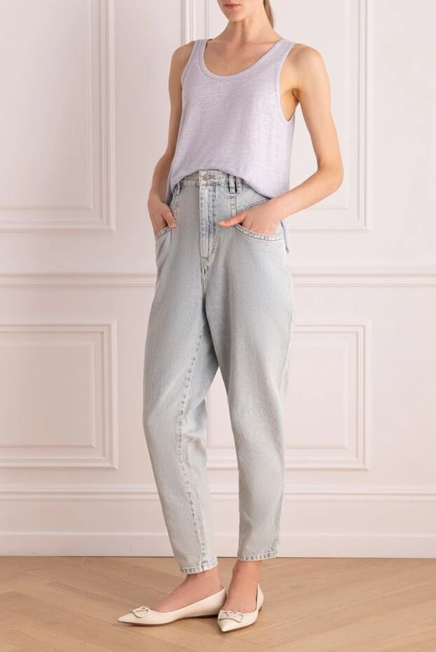 Isabel Marant woman blue cotton jeans for women buy with prices and photos 159534 - photo 2