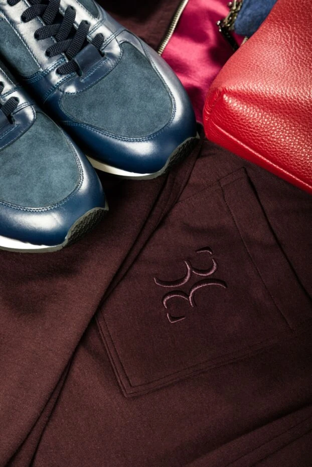 Billionaire sports suit for men made of silk and cotton purple 159538 - photo 2