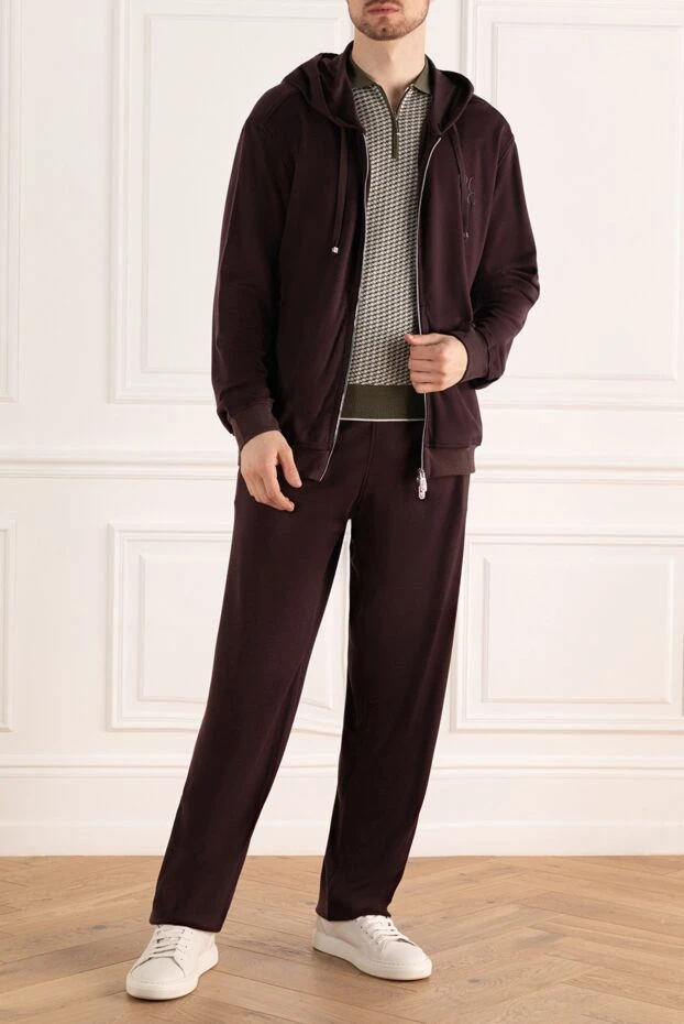 Billionaire man men's sports suit made of silk and cotton, purple buy with prices and photos 159538 - photo 2