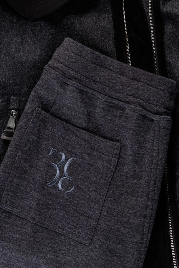 Billionaire dark grey wool suit with hood and zipper 159542 - photo 2