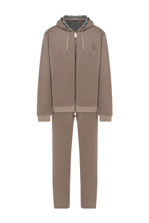 Billionaire beige wool sports suit for men 159543 - photo 1