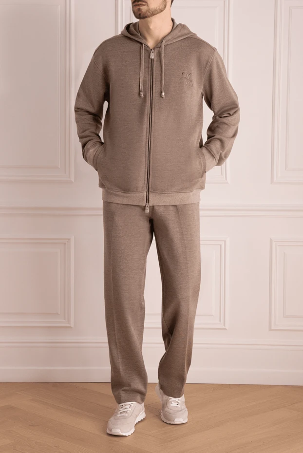 Billionaire man beige men's wool sports suit 159543 - photo 2