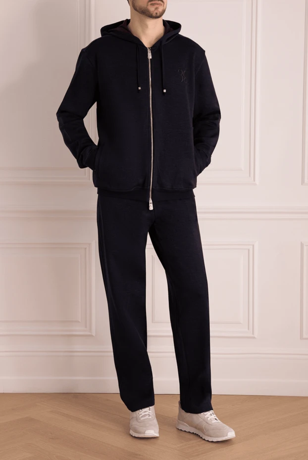 Billionaire man men's wool sports suit, blue buy with prices and photos 159546 - photo 2