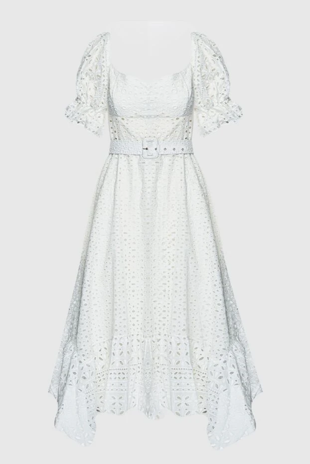 Charo Ruiz женские платье из хлопка и полиэстера белое женское купить с ценами и фото 159579 - фото 1