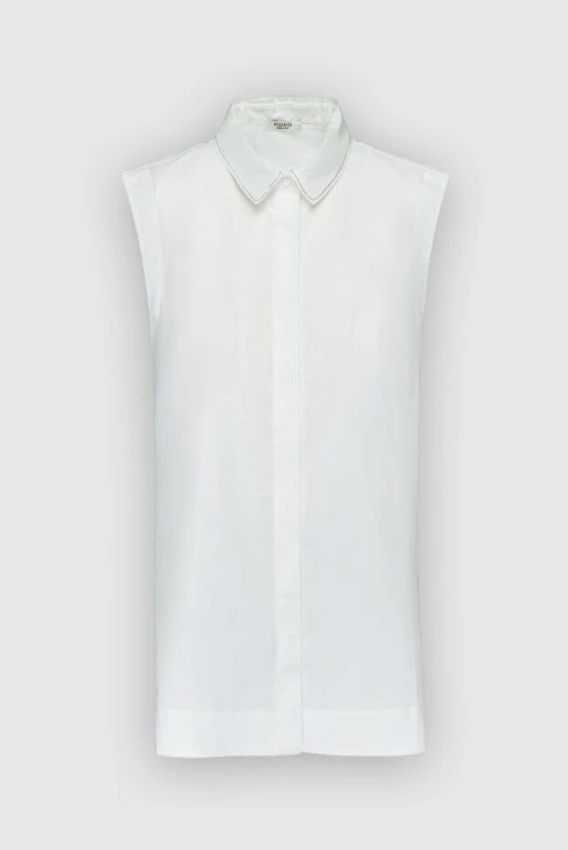 Peserico женские блуза из хлопка белая женская купить с ценами и фото 159612 - фото 1