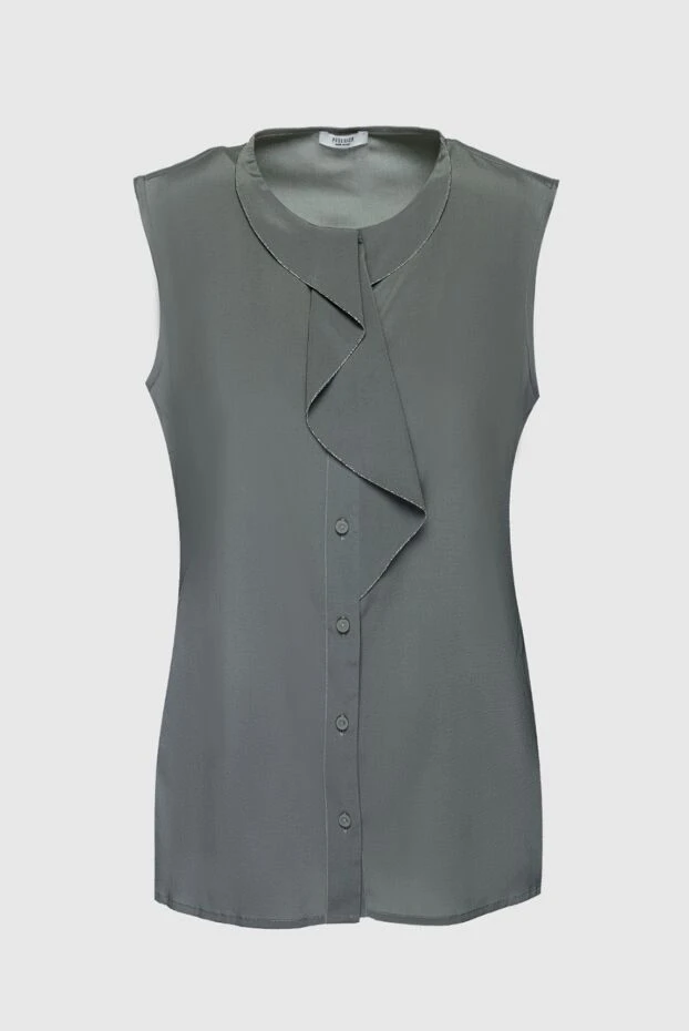 Peserico женские блуза из шелка серая женская купить с ценами и фото 159620 - фото 1