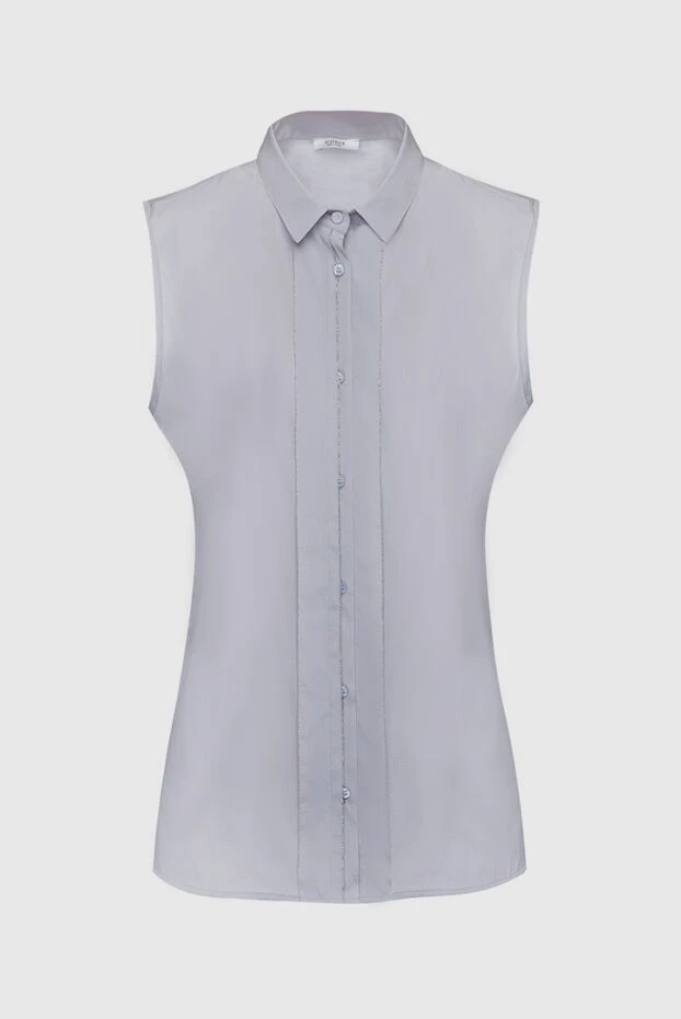 Peserico women's blouse with buttons and sleeveless gray 159625 - photo 1