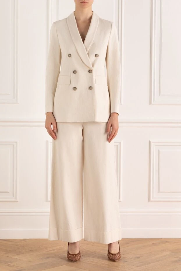 Peserico woman women's white trouser suit buy with prices and photos 159651 - photo 2