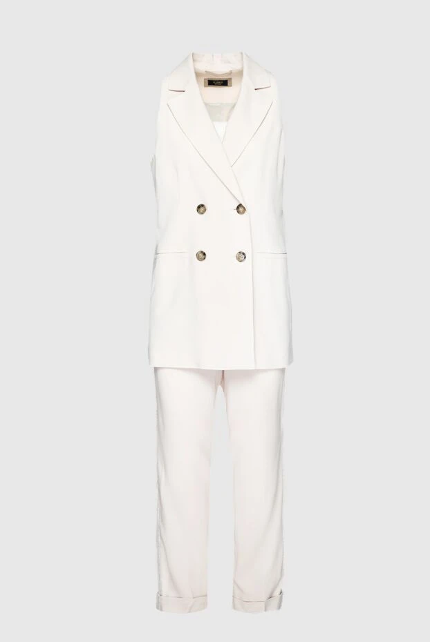 Peserico жіночі брючний костюм з віскози та еластану білий жіночий купити фото з цінами 159652 - фото 1
