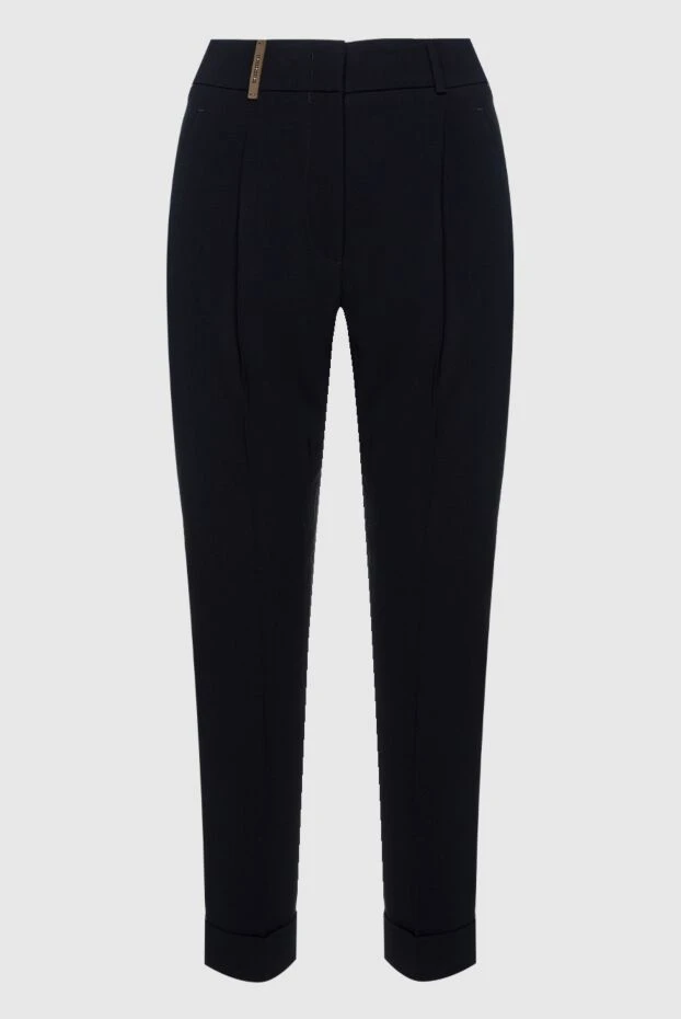 Peserico женские брюки из полиэстера черные женские купить с ценами и фото 159668 - фото 1