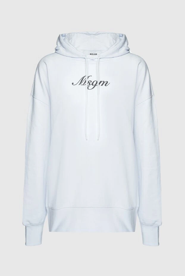 MSGM woman cotton hoodie white for women buy with prices and photos 159678 - photo 1