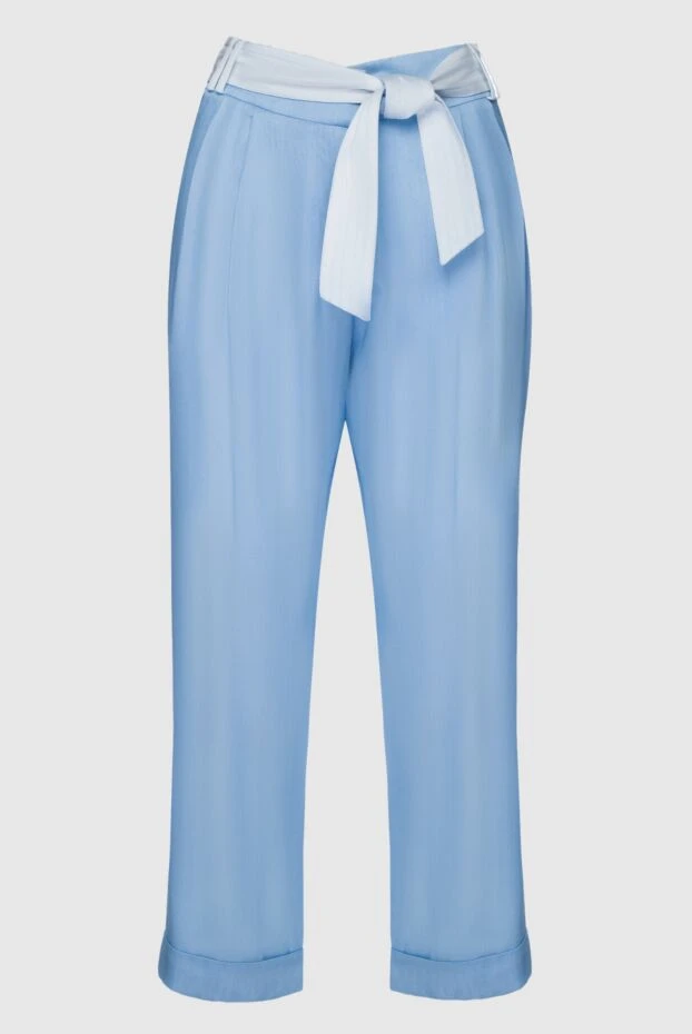 Max&Moi женские брюки из вискозы голубые женские купить с ценами и фото 159707 - фото 1