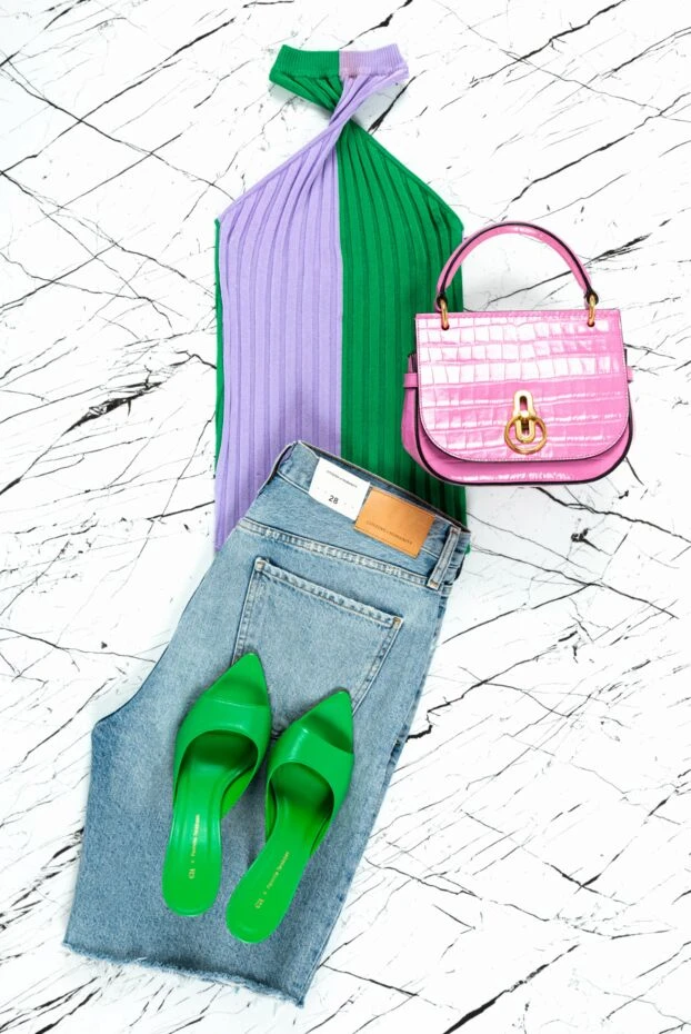 Citizens of Humanity women blue denim shorts with raw hem 159740 - photo 2