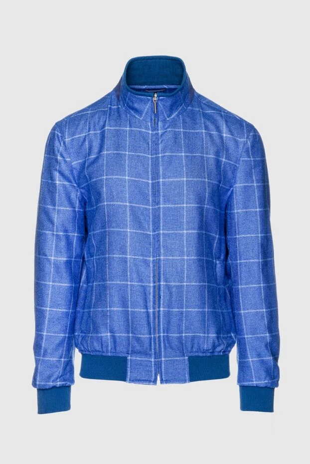 Enrico Mandelli blue silk and cashmere jacket for men 159747 - photo 1