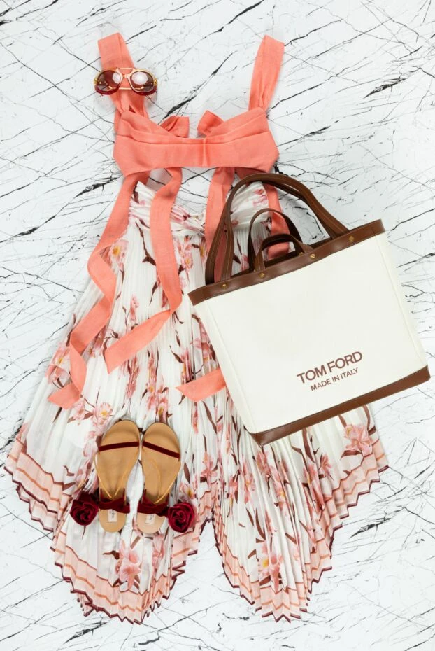 Zimmermann pink linen and silk top for women 159767 - photo 3