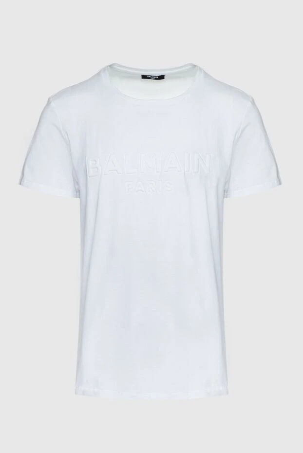 Balmain man white cotton t-shirt for men buy with prices and photos 159804 - photo 1