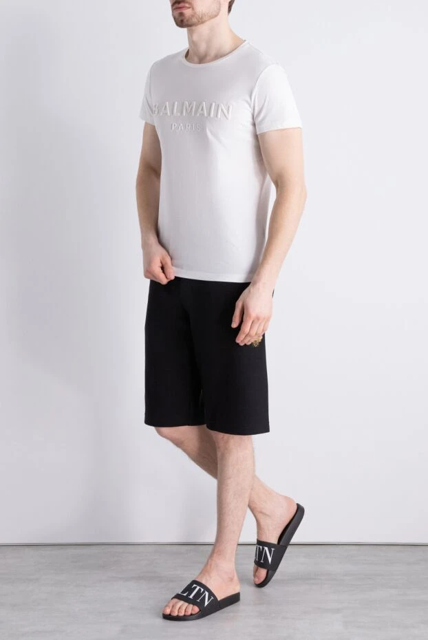 Balmain man white cotton t-shirt for men buy with prices and photos 159804 - photo 2