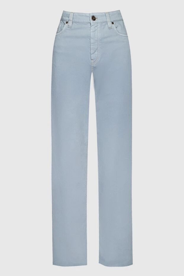 Blue cotton jeans for women