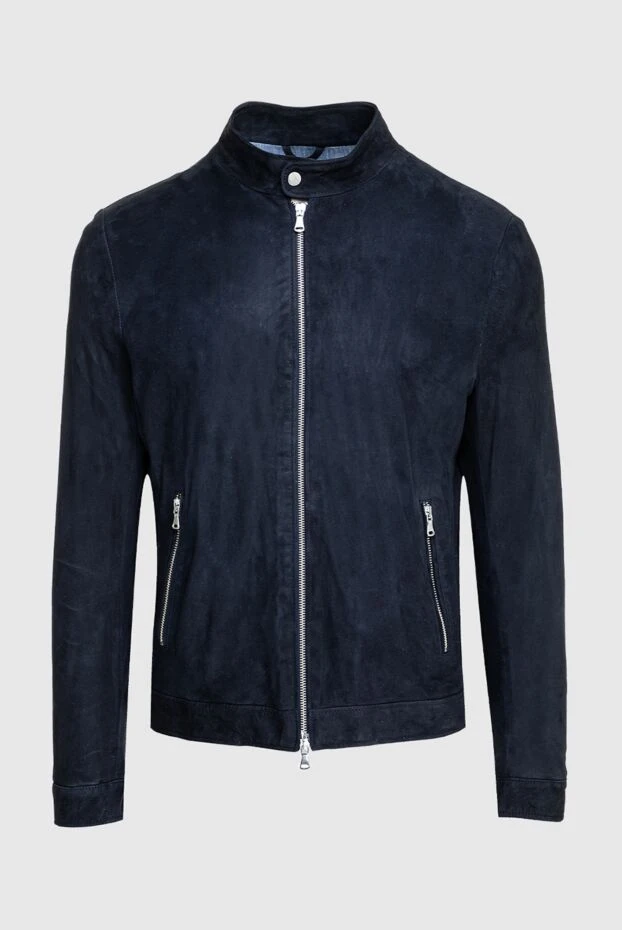 Pellettieri di Parma man blue suede jacket for men buy with prices and photos 159982 - photo 1