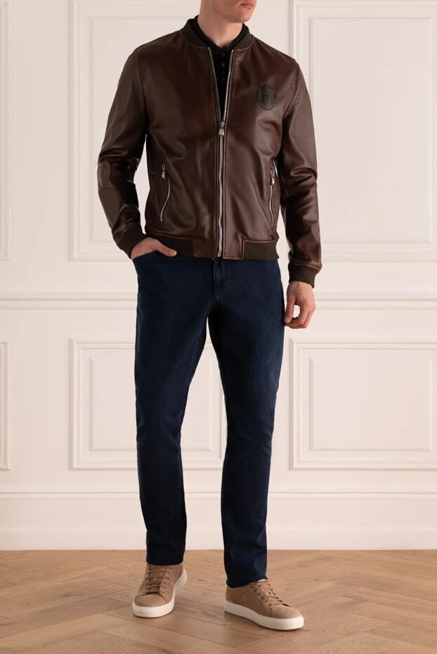 Billionaire man brown leather jacket for men buy with prices and photos 159992 - photo 2