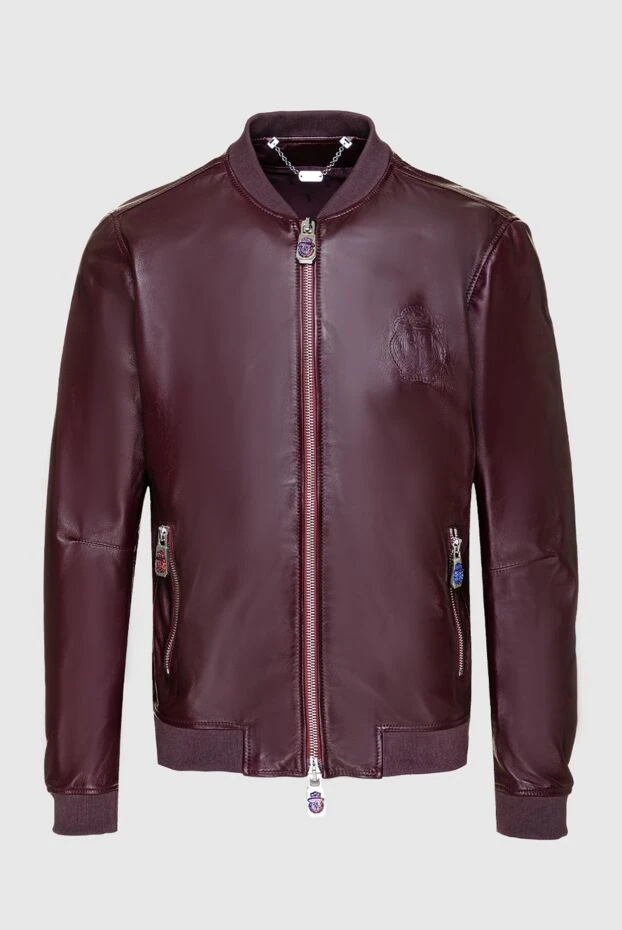 Billionaire man burgundy leather jacket for men 159996 - photo 1