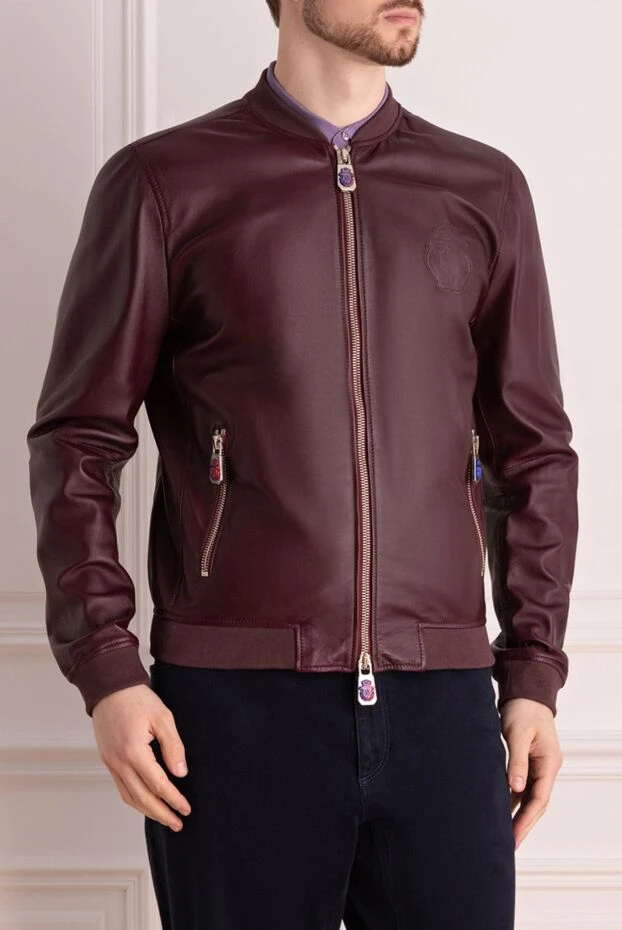 Billionaire man blue leather jacket for men 159997 - photo 3