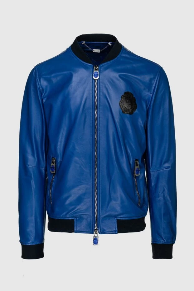 Billionaire чоловічі куртка шкіряна синя чоловіча купити фото з цінами 159997 - фото 1
