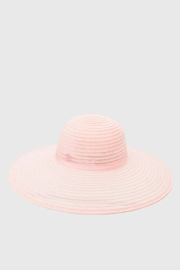 Maison Michel woman pink silk and cotton hat for women buy with prices and photos 160012 - photo 1