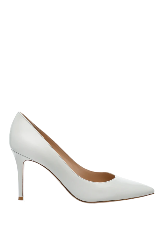 Gianvito Rossi женские туфли из кожи белые женские купить с ценами и фото 160017 - фото 1