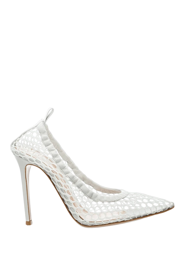 Gianvito Rossi женские туфли из кожи белые женские купить с ценами и фото 160019 - фото 1