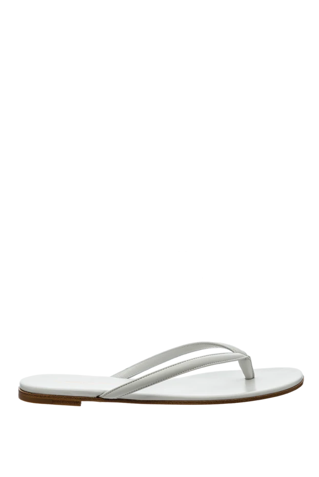 Gianvito Rossi woman white leather flip-flops for women buy with prices and photos 160020 - photo 1