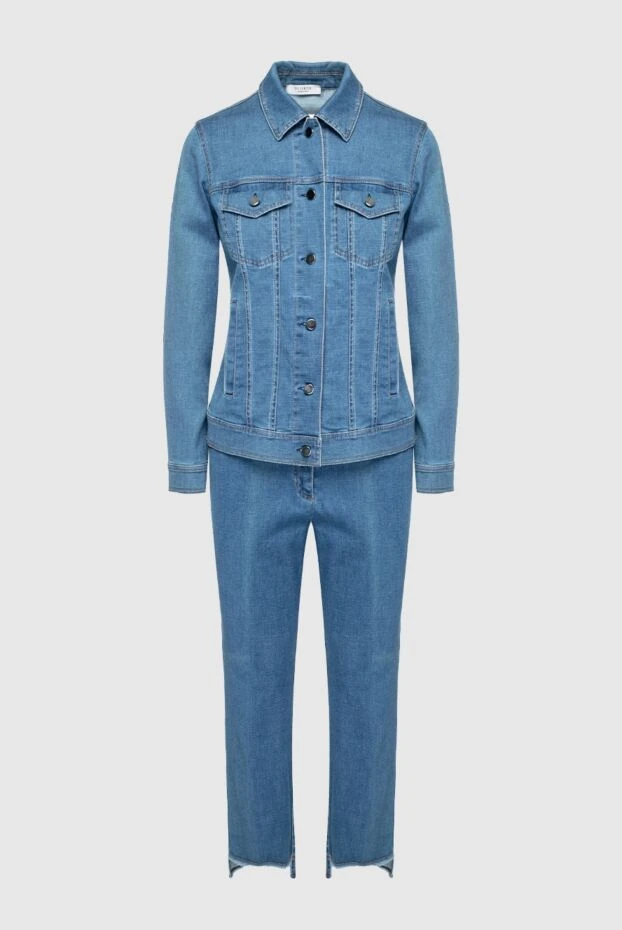 Peserico woman women's blue cotton and elastane trouser suit buy with prices and photos 160034 - photo 1