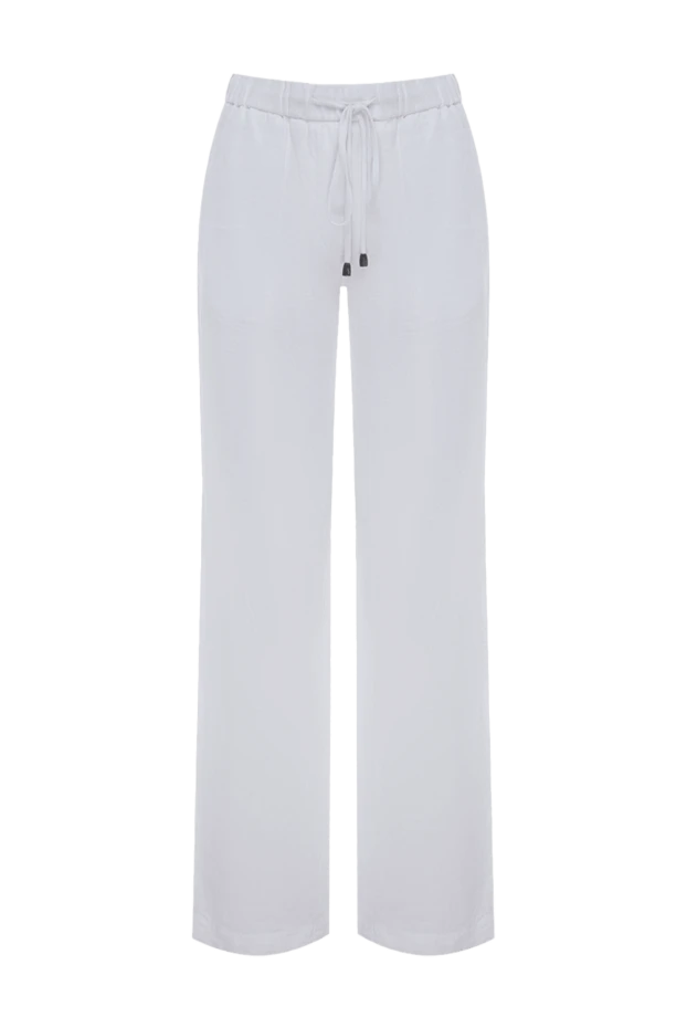 Peserico woman white linen trousers for women 160036 - photo 1