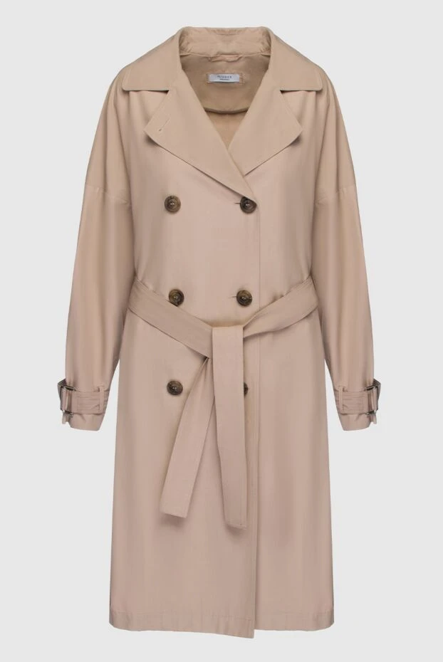 Peserico женские пальто из хлопка и полиамида бежевое женское купить с ценами и фото 160056 - фото 1