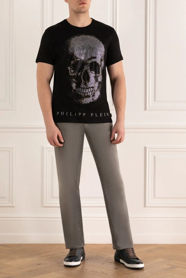 Philipp Plein чоловічі футболка з бавовни чорна чоловіча купити фото з цінами 160062 - фото 2