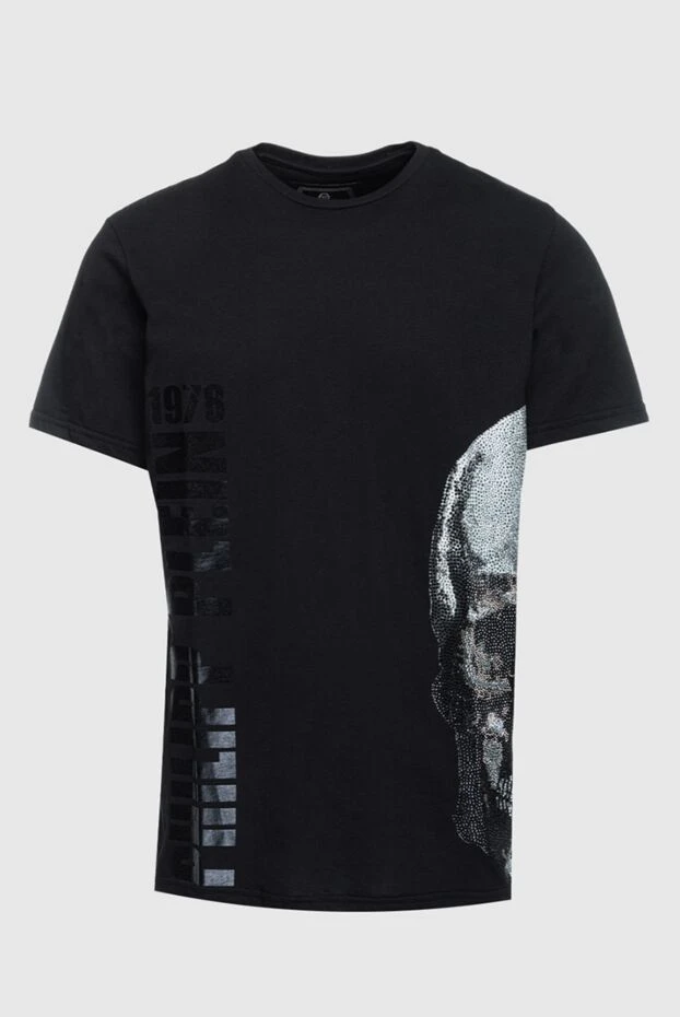 Philipp Plein мужские футболка из хлопка черная мужская купить с ценами и фото 160065 - фото 1