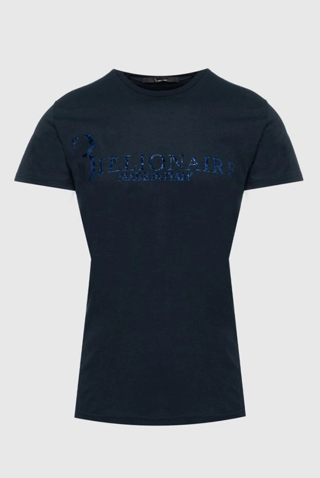 Billionaire navy blue t-shirt with velvet branding (markdown) 198384 - photo 1