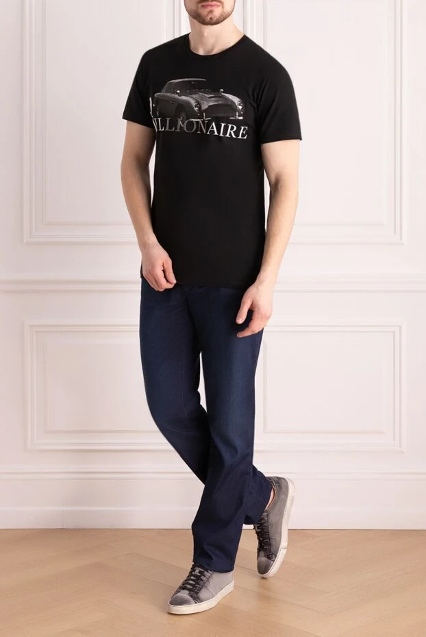Billionaire man black cotton t-shirt for men buy with prices and photos 160075 - photo 2