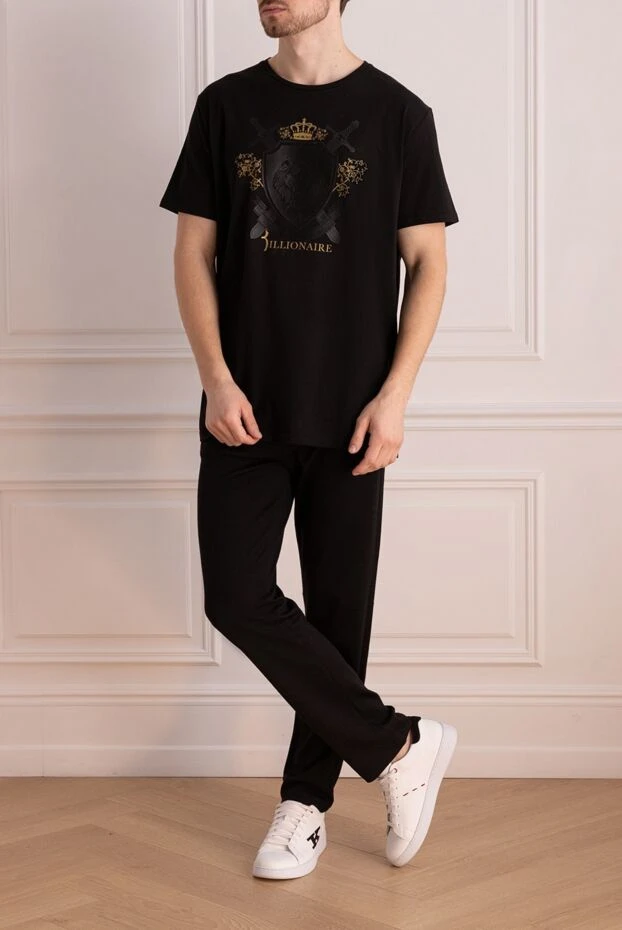Billionaire man black cotton t-shirt for men buy with prices and photos 160080 - photo 2