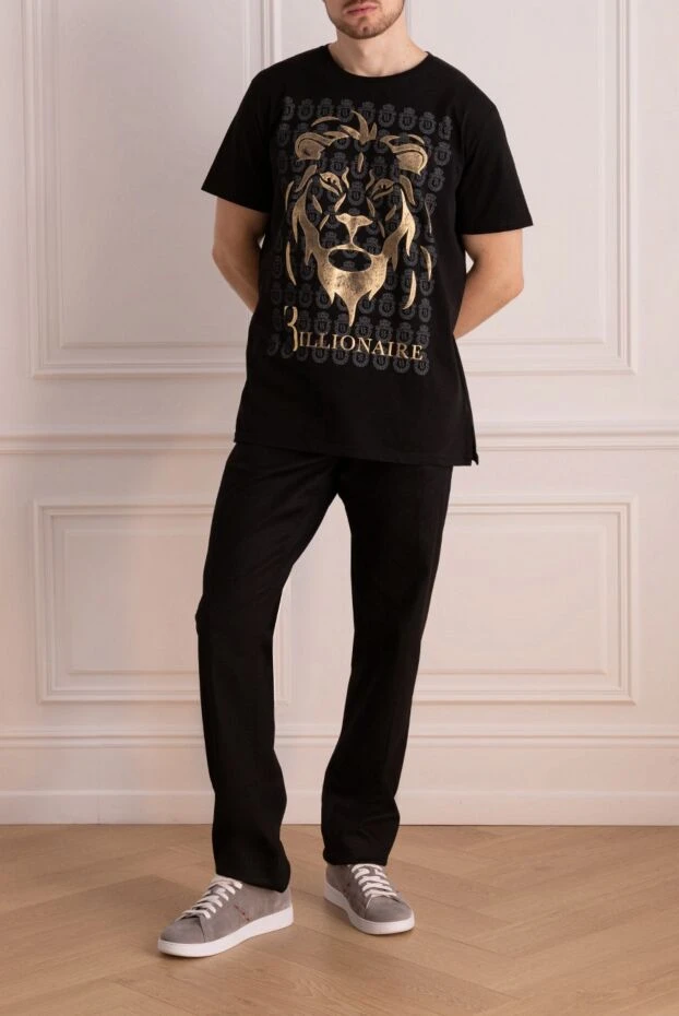 Billionaire man black cotton t-shirt for men buy with prices and photos 160082 - photo 2