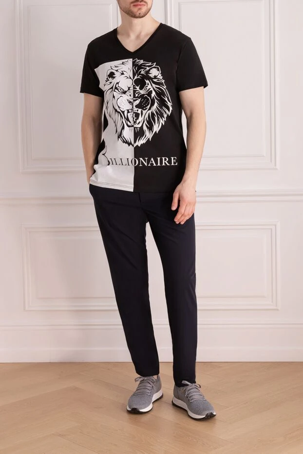 Billionaire man black cotton t-shirt for men 160085 - photo 2