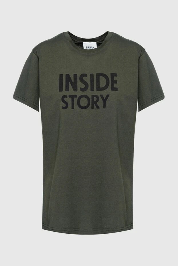 Erika Cavallini green cotton t-shirt for women 195652 - photo 1