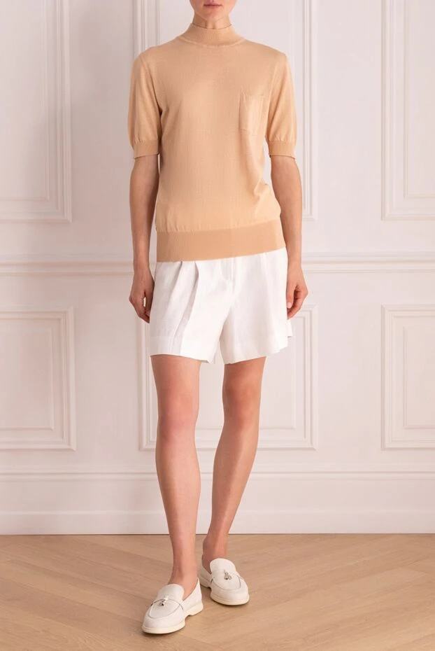 Erika Cavallini woman beige cotton jumper for women 160092 - photo 2