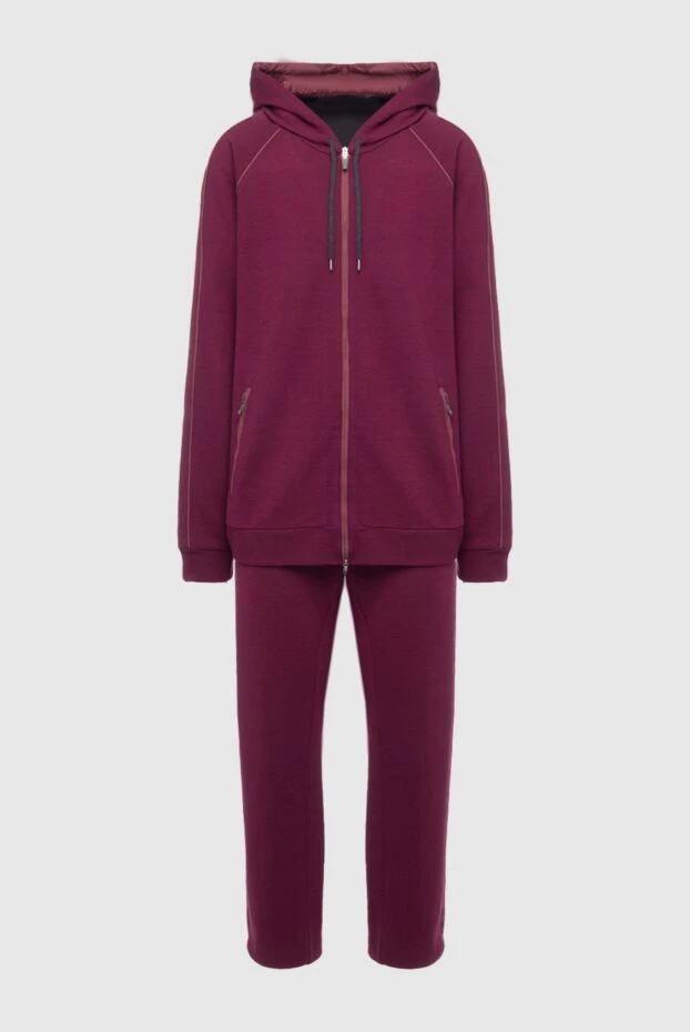 Bilancioni man men's sports suit made of wool, cotton and polyamide, burgundy buy with prices and photos 160150 - photo 1