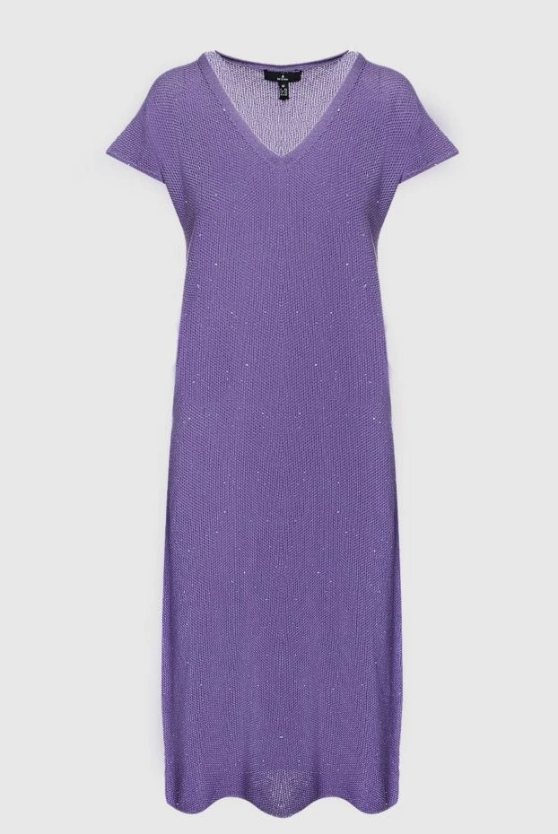 Re Vera женские платье из хлопка фиолетовое женское купить с ценами и фото 160157 - фото 1