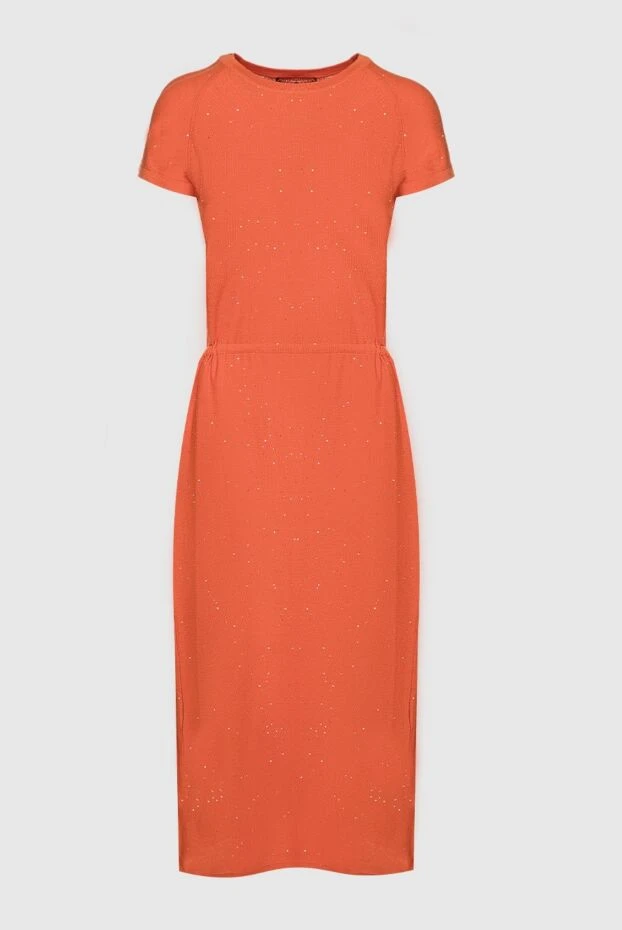Re Vera женские платье из хлопка оранжевое женское купить с ценами и фото 160158 - фото 1