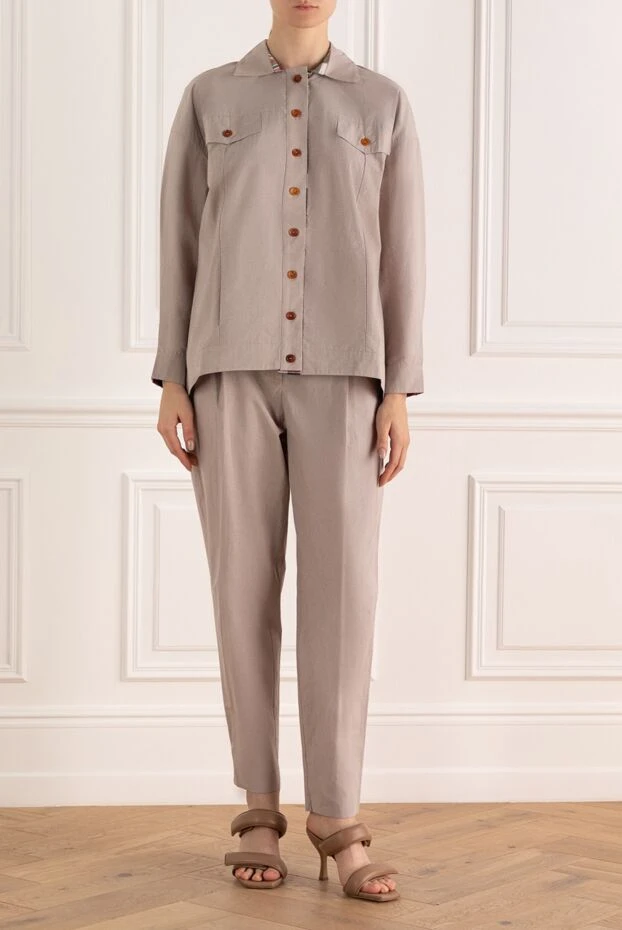 Re Vera woman gray cotton trouser suit for women buy with prices and photos 160160 - photo 2