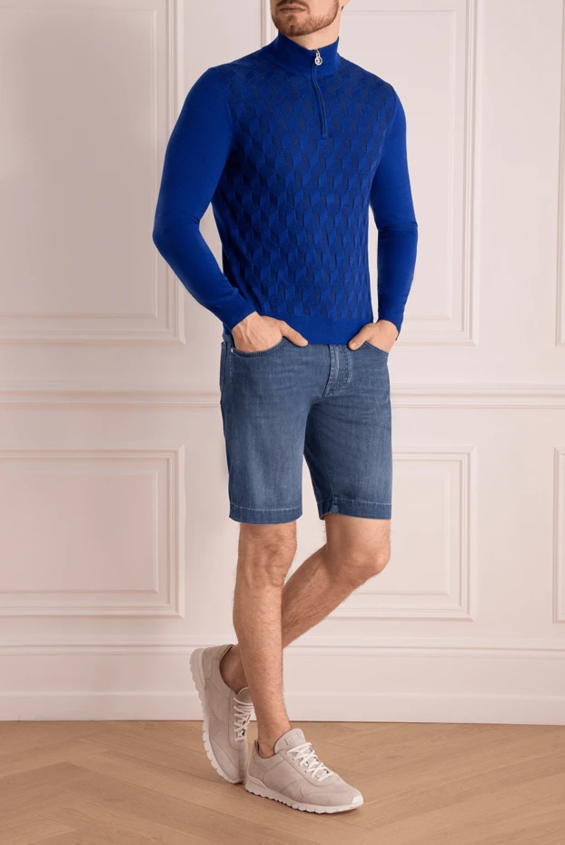 Jacob Cohen мужские шорты синие мужские купить с ценами и фото 160173 - фото 2