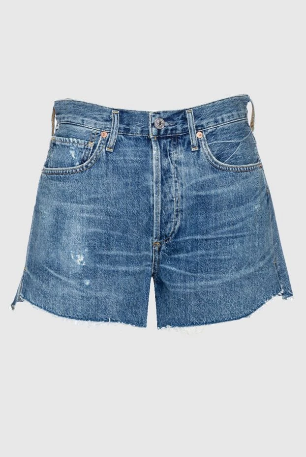 Citizens of Humanity woman blue cotton shorts for women 160209 - photo 1