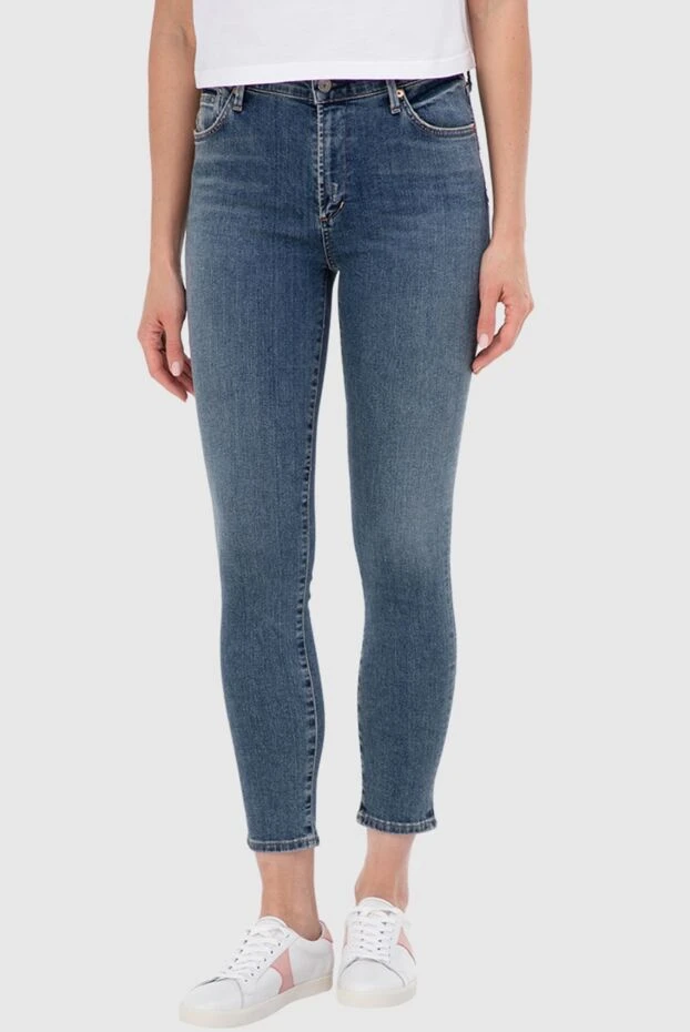 Citizens of Humanity женские джинсы из хлопка синие женские купить с ценами и фото 160211 - фото 2